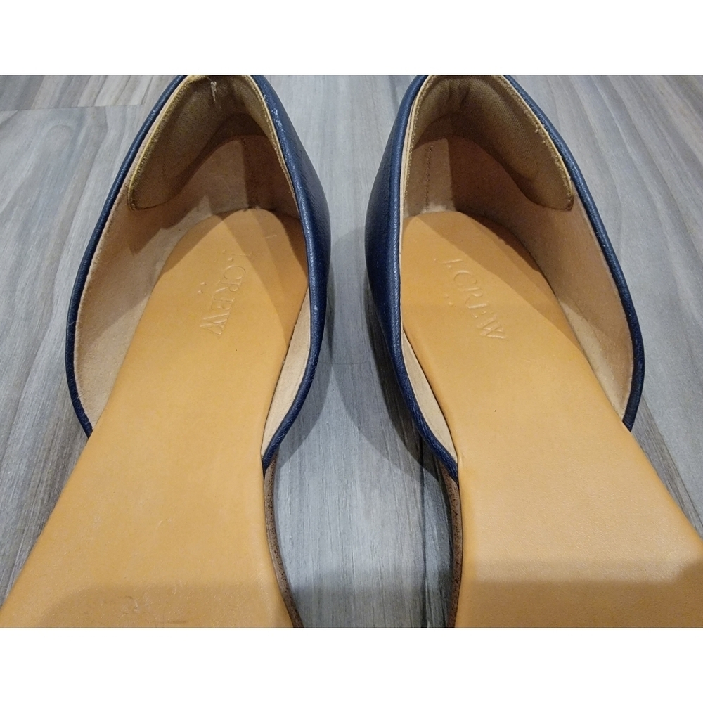 J. Crew Peep Toe Flats Sandals Gem